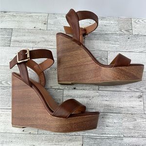 Charlotte Russe Brown Wedges